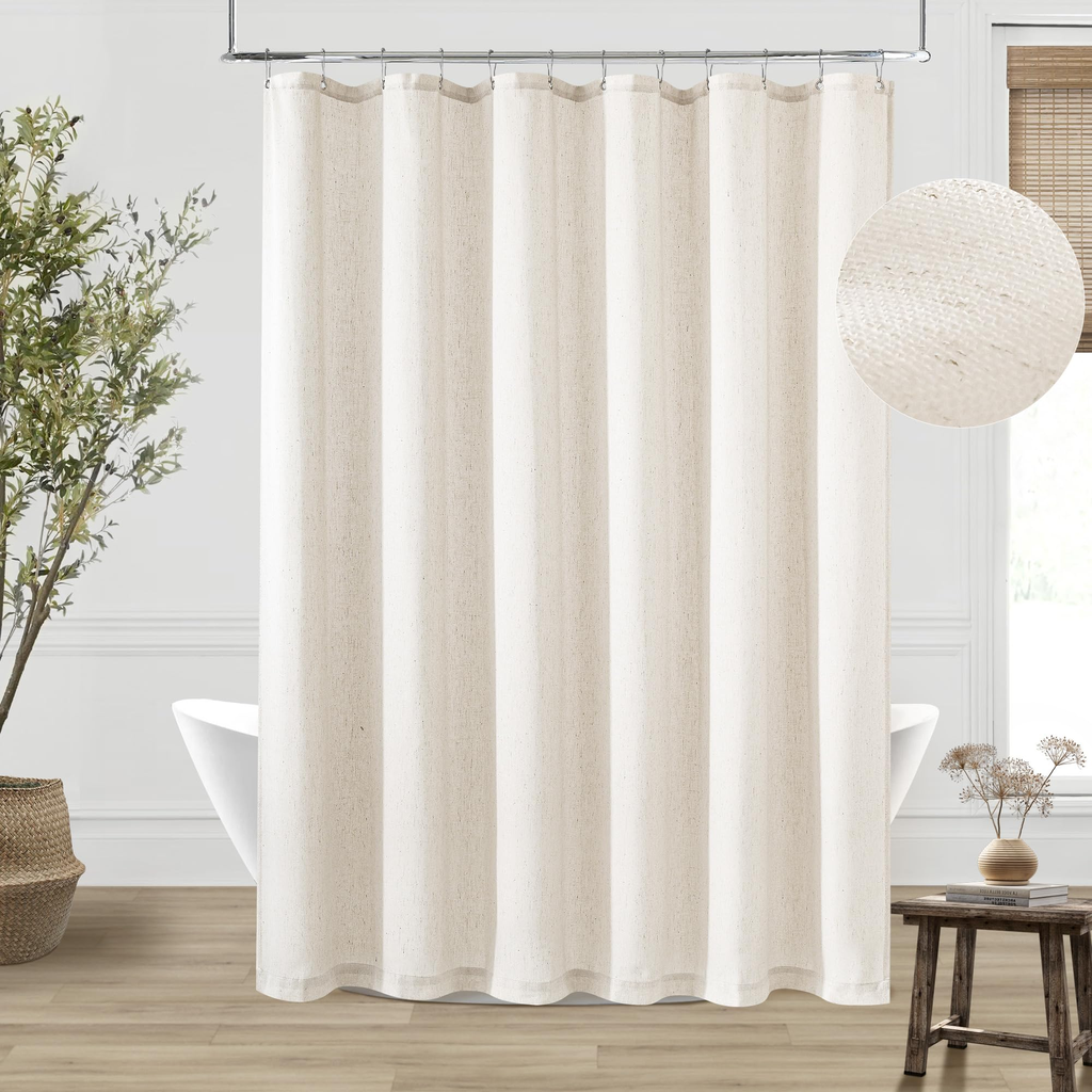 Gomez Quest Linen Co. Slim Shower Curtain Sage