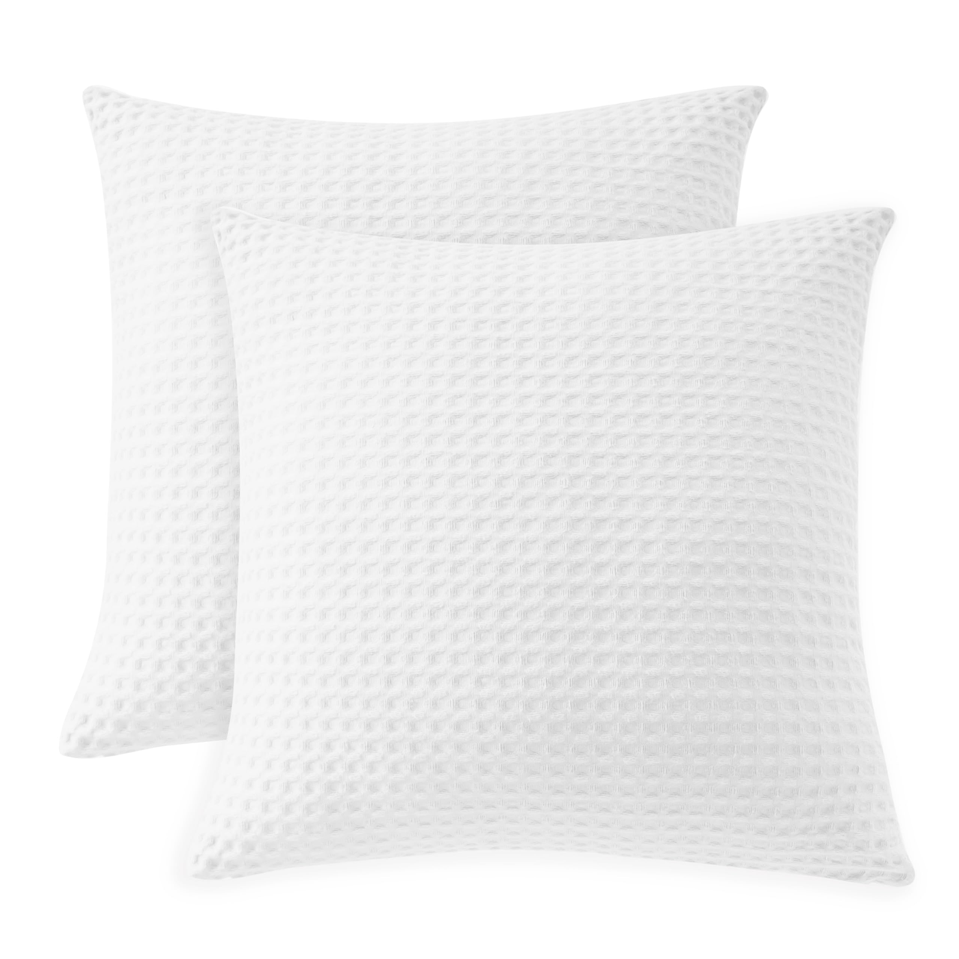 Cotton Throw Pillow Cover Waffle product photo