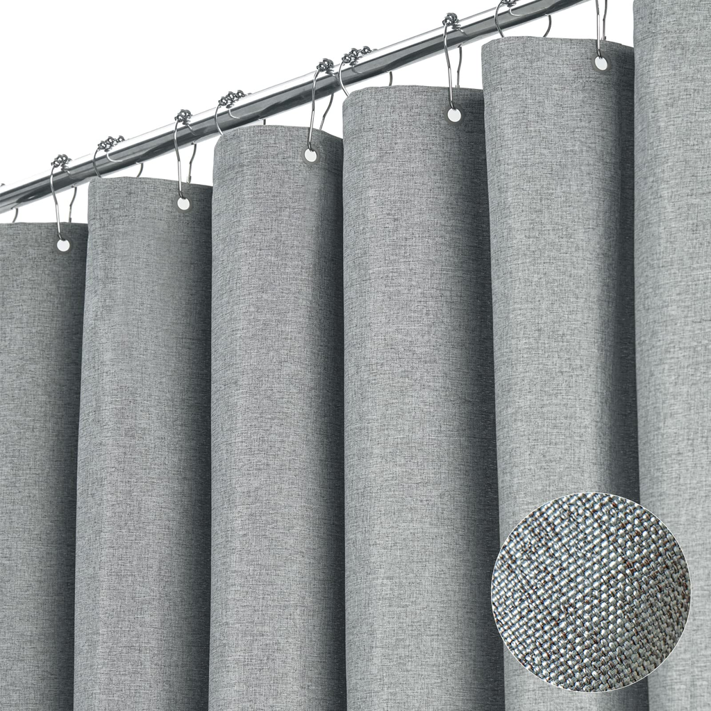 Gomez Quest Linen Co. Everyday Shower Curtain Gray