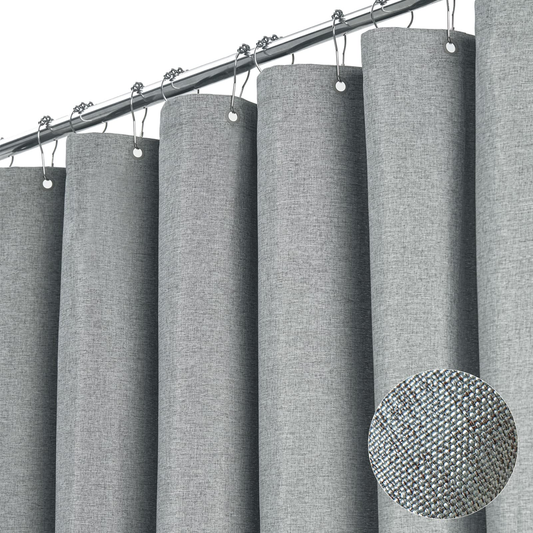 Gomez Quest Linen Co. Everyday Shower Curtain Gray