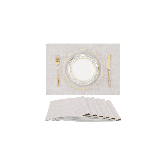 Gomez Quest Linen Co. Travel Placemats White