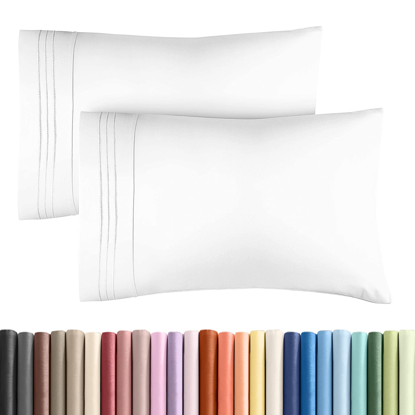 Linen Pillowcase Set Queen Sage product photo