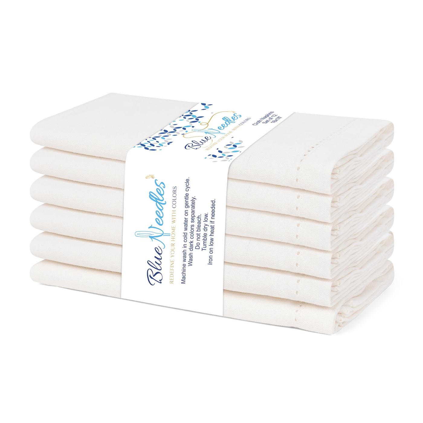 Linen Napkin Set of 6 Cream product photo