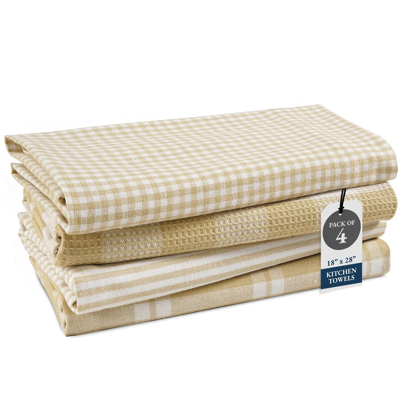 Linen Tea Towel 4-pack Mixed product photo