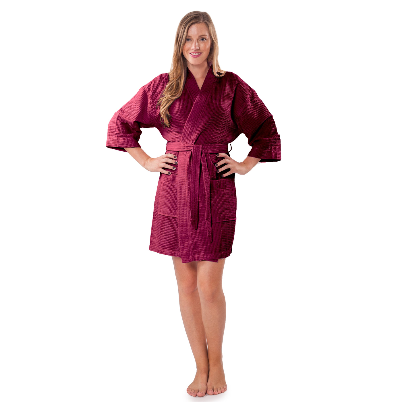 Waffle Cotton Robe L product photo